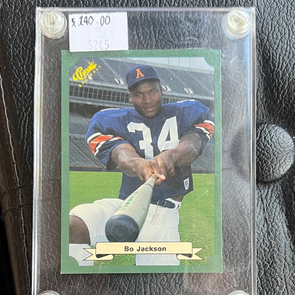 Classic Brand Bo Jackson Sports Card with Blue and White